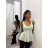 Peplum aguamarina