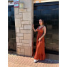 Maxi vestido teja