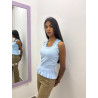 Camiseta de tirantes azul bebé