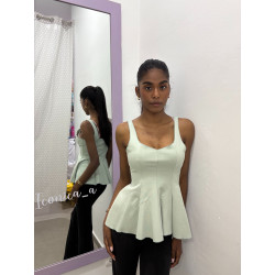 Peplum aguamarina