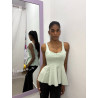 Peplum aguamarina
